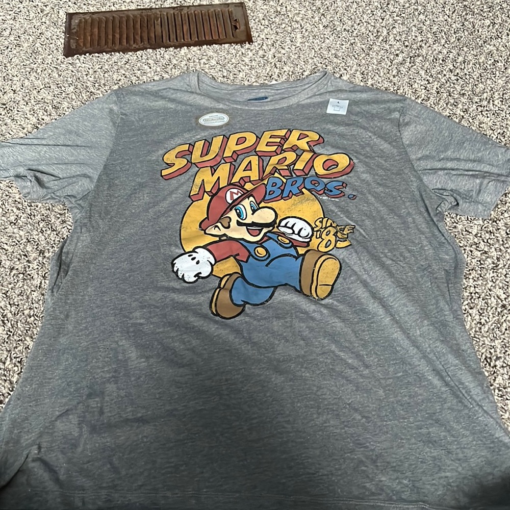 Mario Nintendo old navy t shirt mens